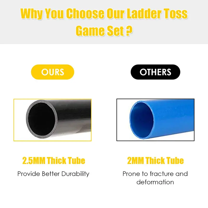 Ladder Toss Game Set – Portable Indoor & Outdoor Lawn Game for All Ages
