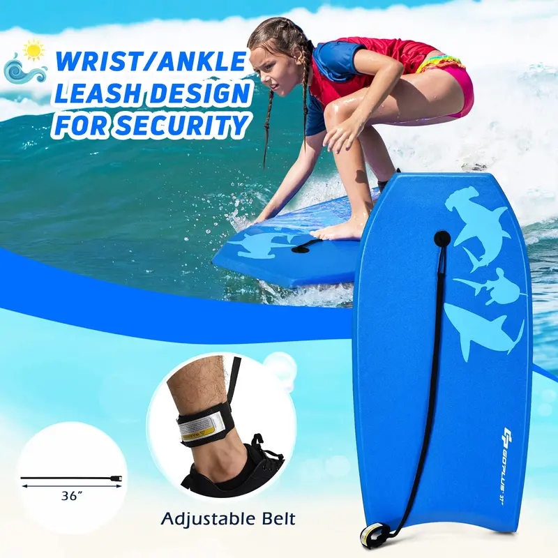 Lightweight Performance Bodyboard – EPS Core, XPE Deck, and HDPE Slick Base 2