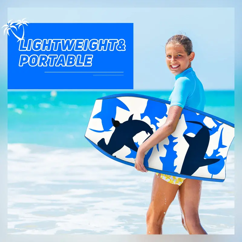 Lightweight Performance Bodyboard – EPS Core, XPE Deck, and HDPE Slick Base