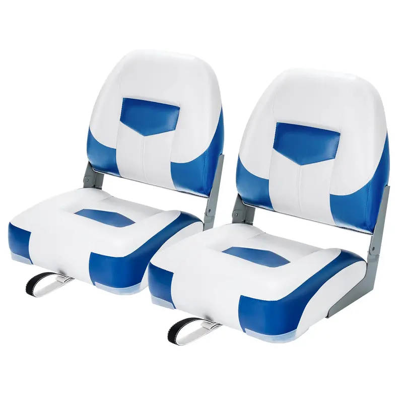 Marine-Grade Folding Boat Seats – Low-Profile 2-Pack for Small Watercraft