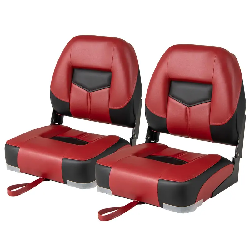 Marine-Grade Folding Boat Seats – Low-Profile 2-Pack for Small Watercraft