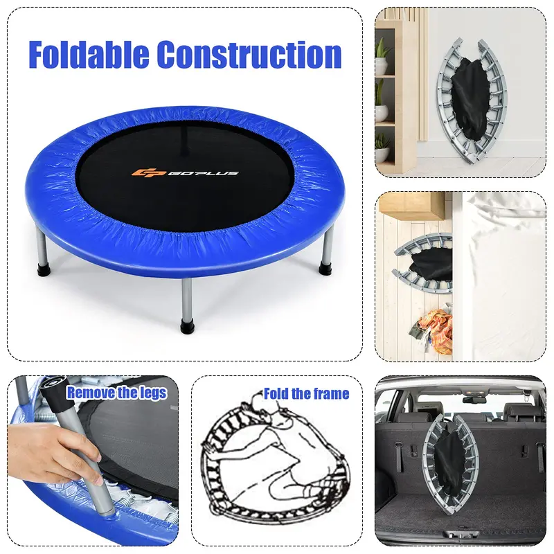 Mini Indoor Rebounder Trampoline – Compact Foldable Trampoline for Kids’ Fitness and Safe Play