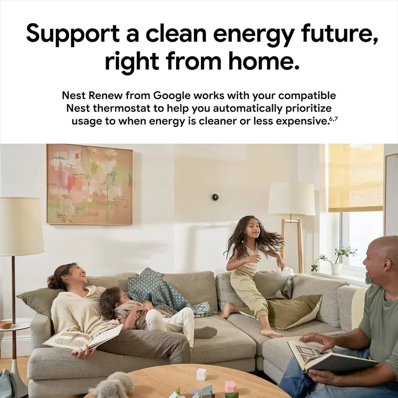Nest Learning Thermostat (Third Generation) – Wi-Fi–Enabled Smart Temperature Controller with Alexa Integration and Energy Usage Insights