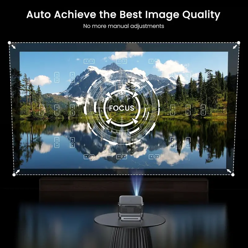 Outdoor-Ready 4K Smart Projector with 2000 ANSI Lumens, Google TV Integration, and Enhanced Decoding