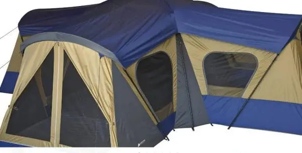 Ozark Trail 14-Person All-Weather Cabin Tent with Reinforced Frame for Extended Camping Trips