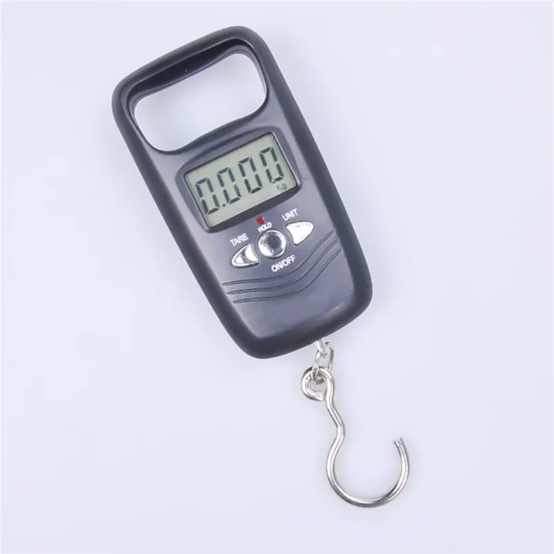 Portable 50kg Digital Hanging Scale – LCD Luggage & Fishing Weighing Tool