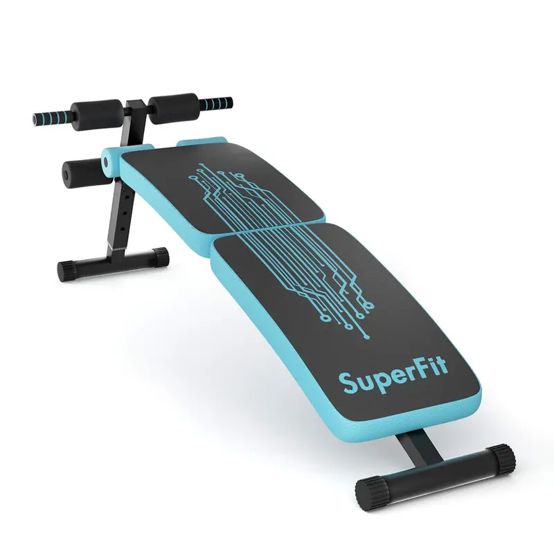 Portable Foldable Sit-Up Bench – Multi-Angle Slant Bench for Ab and Core Strengthening