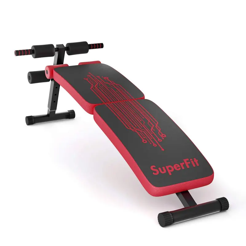 Portable Foldable Sit-Up Bench – Multi-Angle Slant Bench for Ab and Core Strengthening