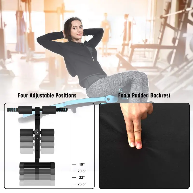 Precision-Adjustable Sit-Up Bench – Slanted Abdominal Workout Bench for Targeted Core Training