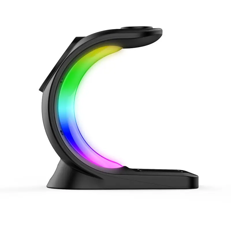 RGB-Illuminated 4-in-1 Wireless Charging Hub for MagSafe Devices