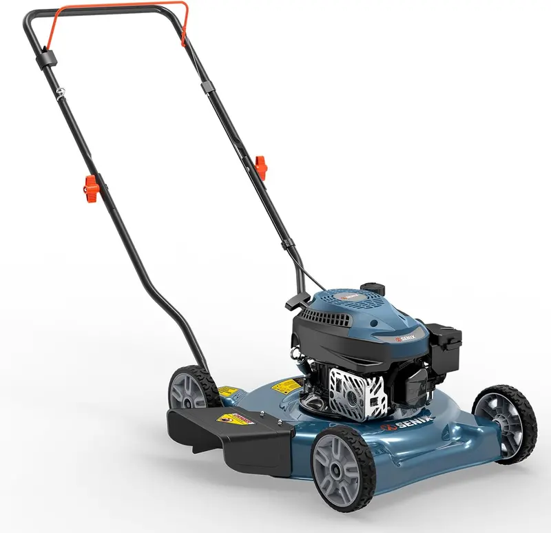 SENIX 20-Inch Gas Lawn Mower – 144cc 4-Cycle Walk-Behind Power Cutter