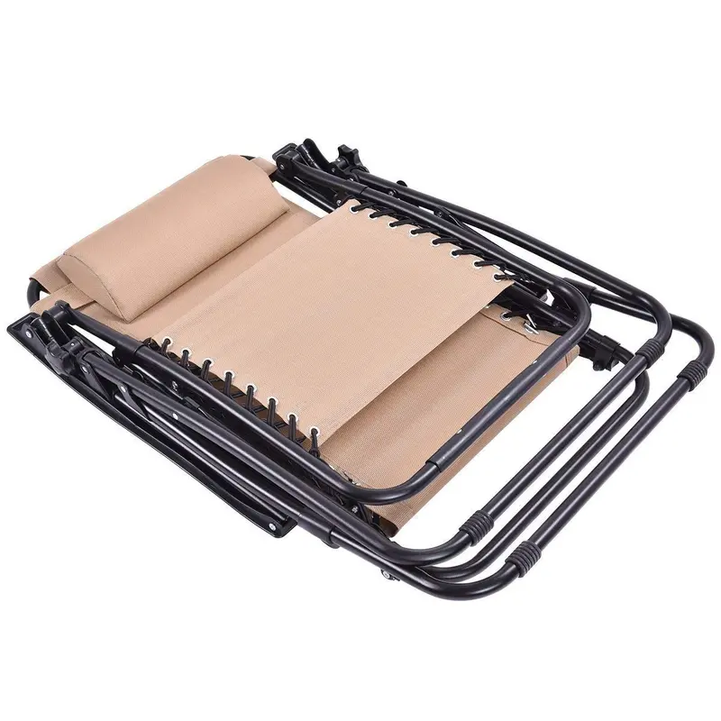 Set of Two Adjustable Zero Gravity Patio Recliners – Foldable Outdoor Loungers