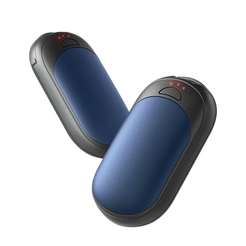 Slim Aluminum USB-C Hand Warmers – Dual Pack with Three-Stage Heat Adjustment