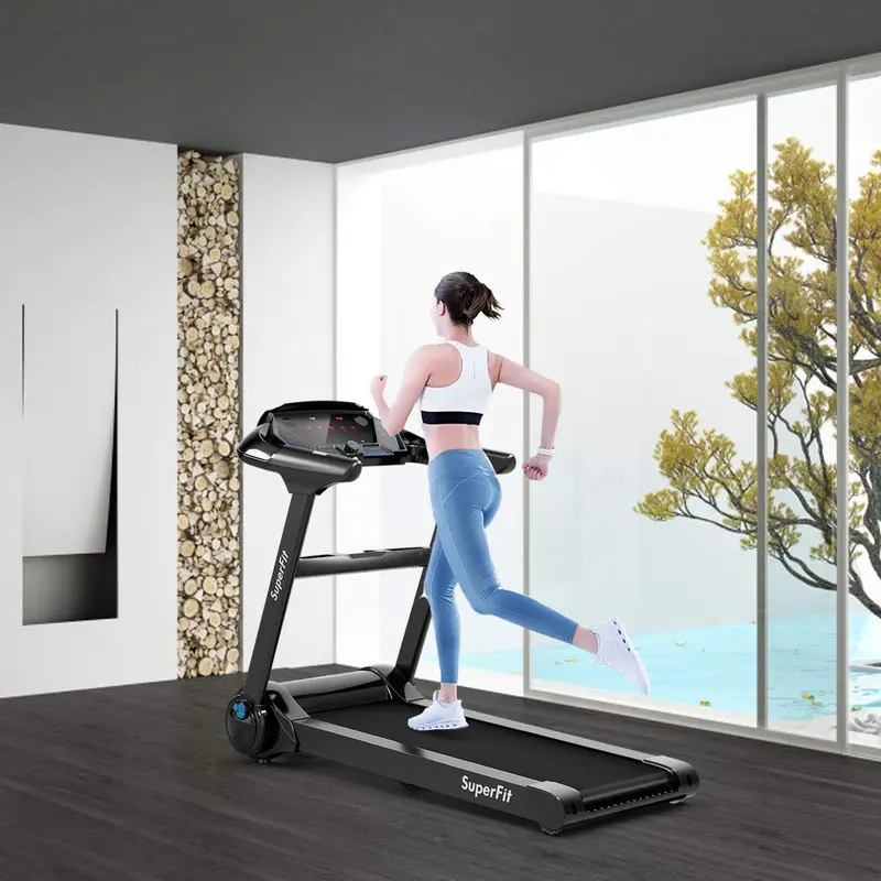 Slim-Folding Electric Treadmill – Superfit Compact Treadmill Designed for Small Apartments and Home Gyms 2
