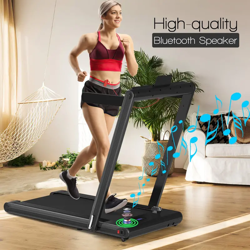 Space-Saving Under-Desk Treadmill – Foldable Electric Model with 2.25HP Motor and Digital LED Interface 2