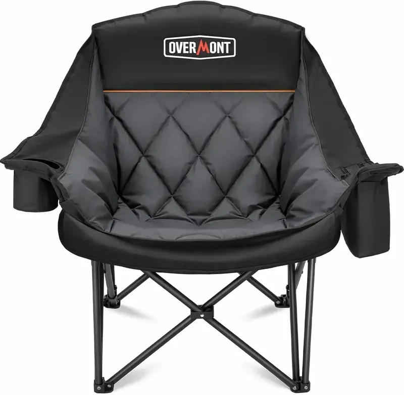 Spacious Outdoor Two-Seater Chair – Large-Footprint Foldable Lawn Sofa for Shared Relaxation