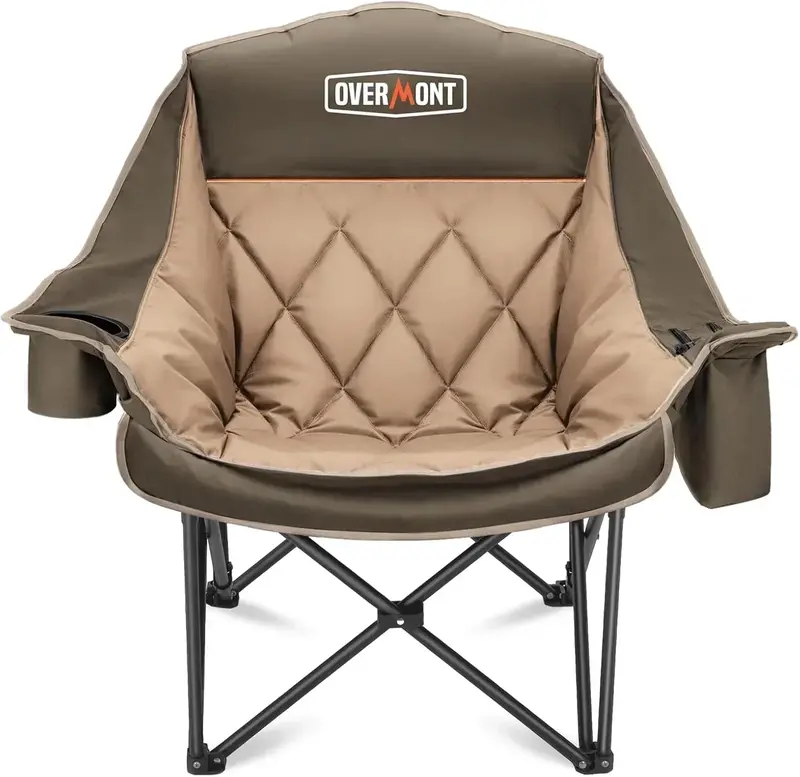 Spacious Outdoor Two-Seater Chair – Large-Footprint Foldable Lawn Sofa for Shared Relaxation