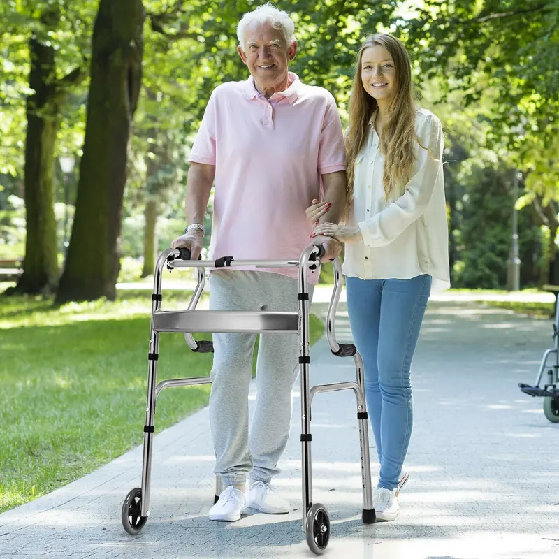 Standard Folding Walker – Sturdy Mobility Aid Supporting Up to 440 Pounds 2