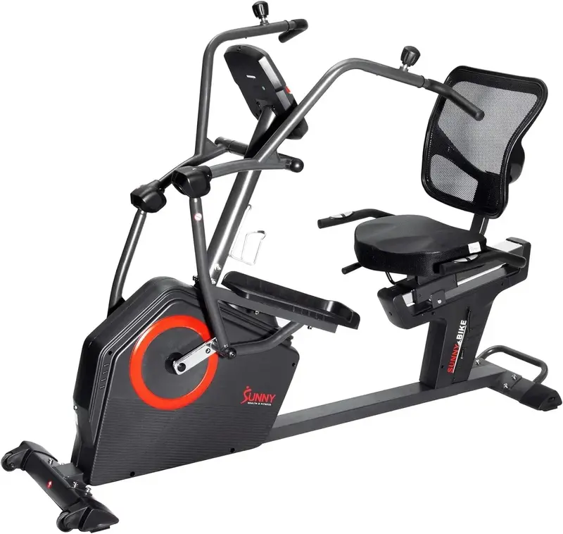 Sunny Health & Fitness Recumbent Elliptical – Cross Trainer with Arm Exercisers and SunnyFit App Integration 2