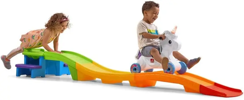 Unicorn-Themed Ride-On Stroller for Kids – Indoor and Outdoor Push Car Playset