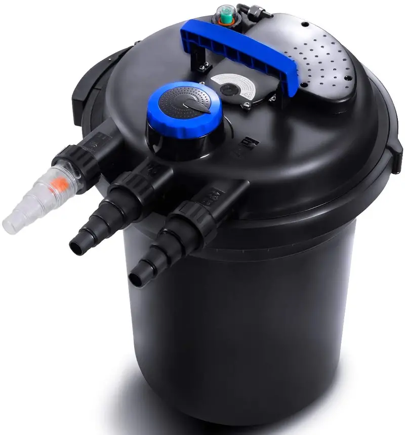 UV-Powered Bio-Mechanical Pond Filter – 13W Integrated Clarifier for Clear Garden Water