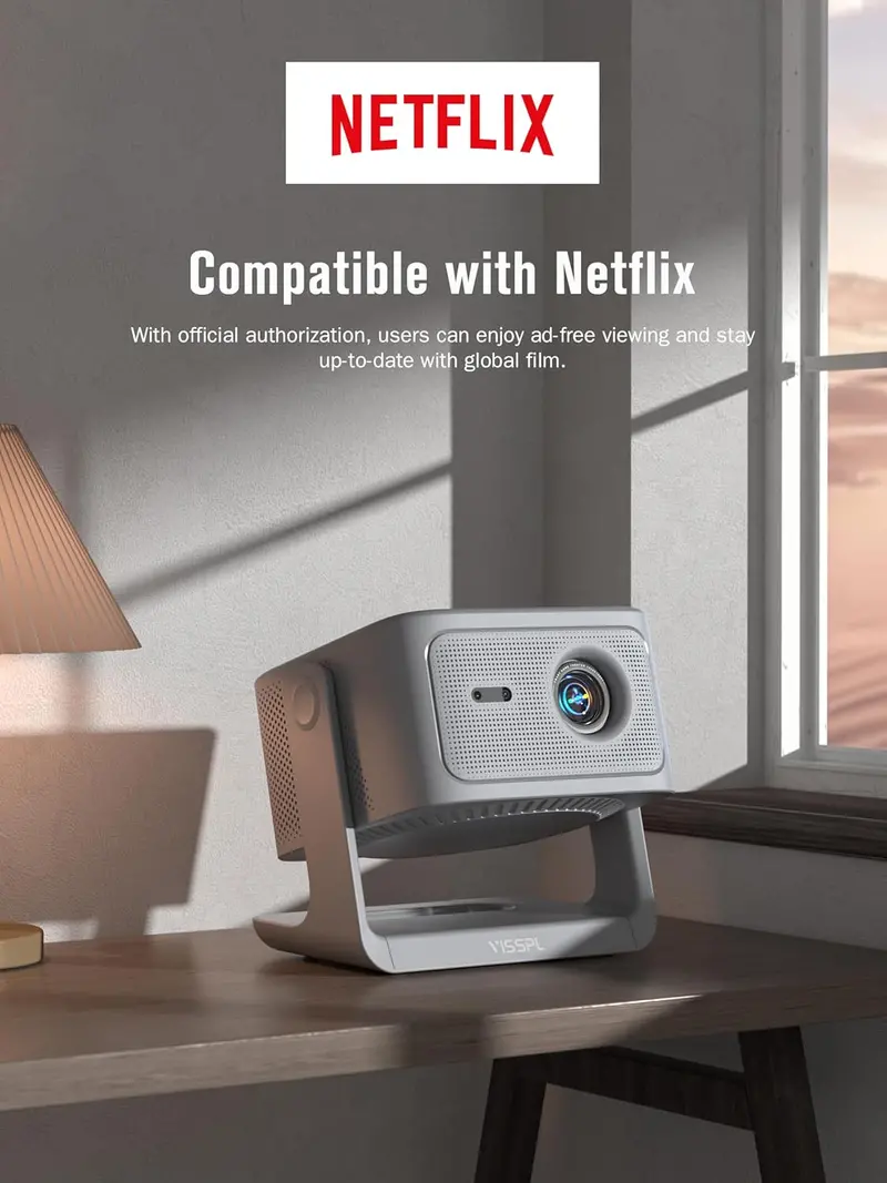 VISSPL 4K Dolby Audio Smart Projector – Auto Focus, 3D Ready, Seamless WiFi Connectivity 2