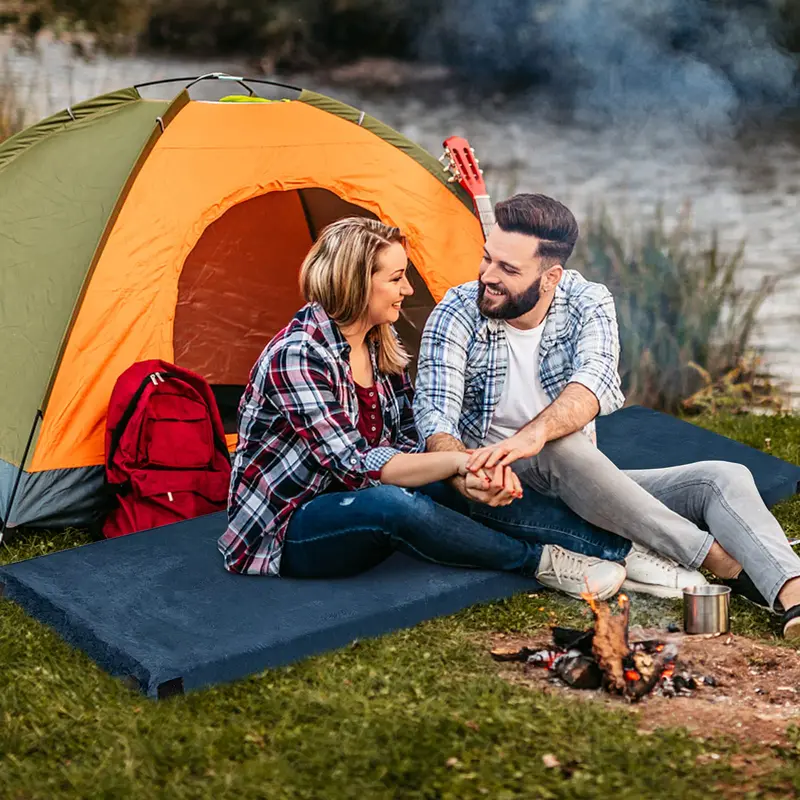 Waterproof Roll-Up Camping Mat – Memory Foam Floor Pad with Carry Bag for Travel & Outdoor Use 2