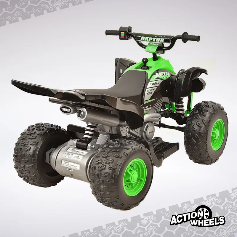Yamaha Raptor 12V Kids’ Ride-On ATV – Realistic Quad Design, 5 MPH Max Speed, Recommended for Ages 3+